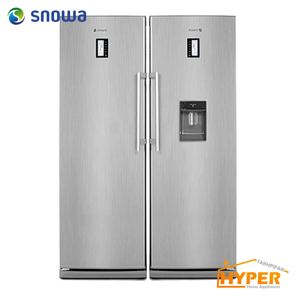 یخچال فریزر دوقلو اسنوا SN5-0180TI SN6-0180TI تیتانیوم